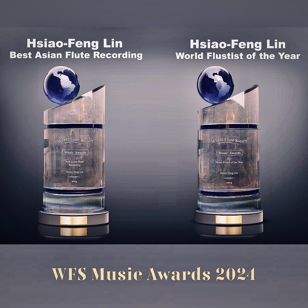 榮獲美國2024《世界笛樂協會World Flute Society》兩項音樂大獎！