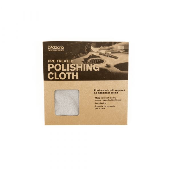 D’Addario Pre-Treated Napped Cotton Polishing Cloth 已含清潔液棉質拋光布（PWPC1）
