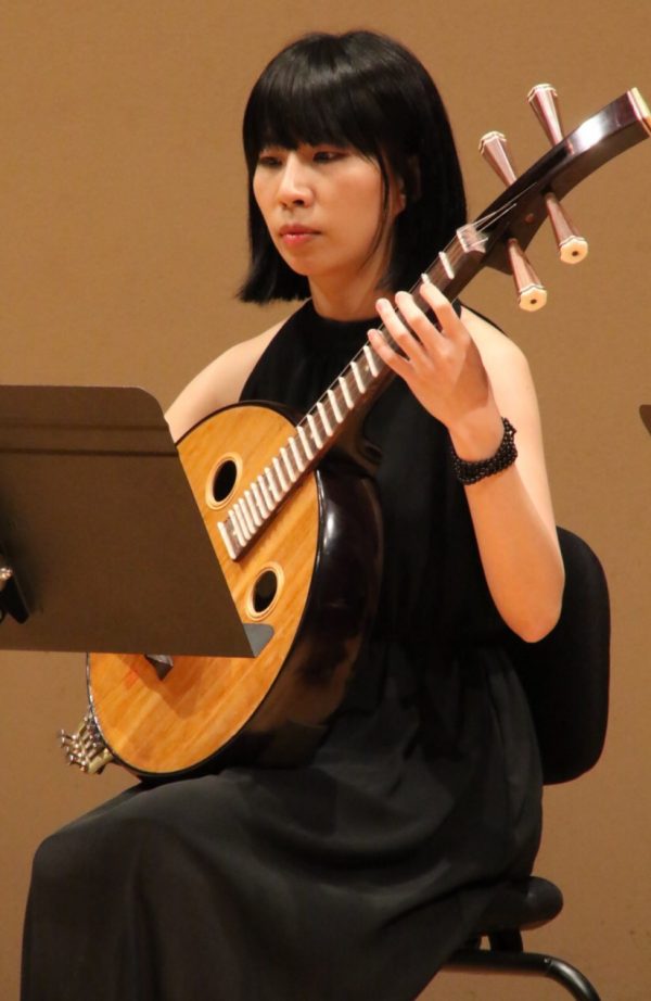 二胡演奏家舞台演出 Erhu performer on stage