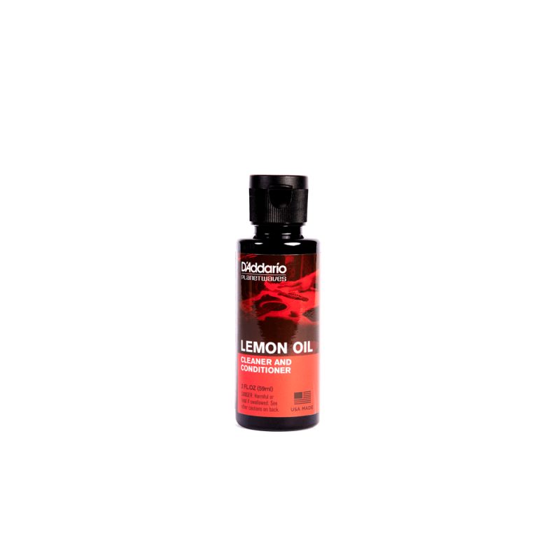 D'Addario Lemon Oil Wood Cleaning and Conditioning Oil (2oz / PW-LMN)